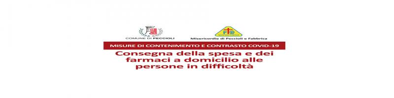 Consegna della spesa e dei farmaci a domicilio alle persone in difficoltà  